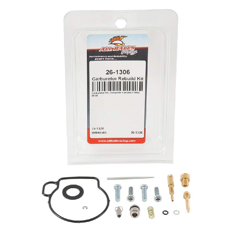 All Balls 26-1306 Carburetor Repair Kit (26-1306 Yamaha TTR50 2006-2009) - Image 3